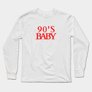 90's Baby Chic Design Long Sleeve T-Shirt